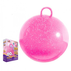 Skippybal (60cm/roze glitter)