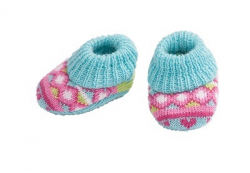 Slofjes (blauw/print) maat 28-35cm