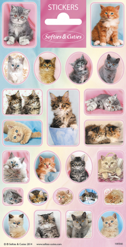 Stickervel kittens