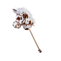 Stokpaard met geluid gevlekt