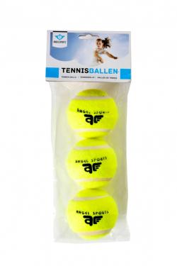 Tennisballen (3 st.) in zak
