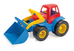 Tractor met shovel (plastic wielen)