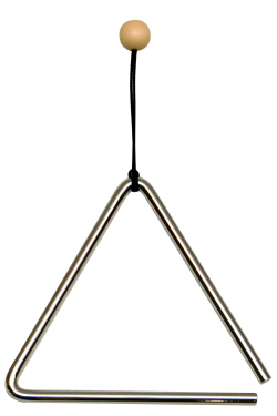 Triangel (middel) met slagstok