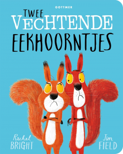 Twee vechtende eekhoorntjes (kartonboek)