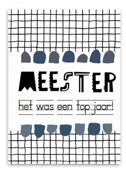 Wenskaart - Meester