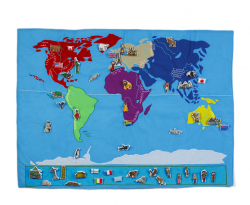 Wereldkaart (exclusief kaartjes)