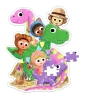 Beestenboel XXL puzzel - Dinosaurus!