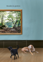 Honden in het museum