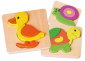 Houten dierenpuzzel (3 ass.)