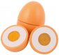 Houten eieren om te snijden (8-delig)