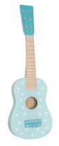 Houten gitaar (blauw met sterren)