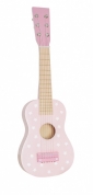 Houten gitaar (roze met sterren)