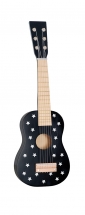Houten gitaar (zwart met sterren)