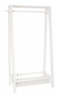 Houten kledingrek