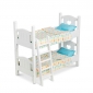 Houten poppenstapelbed