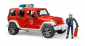 Jeep Wrangler brandweer + speelfiguur