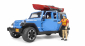 Jeep Wrangler Rubicon Unlimited met kajak en figuur