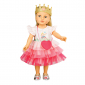 Jurk Prinses Emily met kroon (35-45cm)
