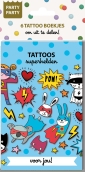 Party Party 6 Tattoo boekjes - Superhelden