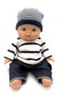 Pop Gordi jongen, gekleed (Bretons) 34cm