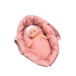 Poppendraagmand mini peach