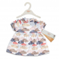 Poppenkleding jurk met wolkjes