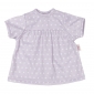Poppenkleding jurk stipjes (roze/lila)