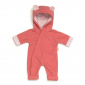 Poppenkleding onesie koraalroze (36cm)
