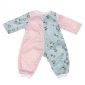 Poppenkleding pyjama roze/blauw