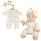 Poppenromper met haarband Fruit (28-35cm)