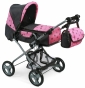 Poppenwagen Bambina (l.roze/grs/ster)
