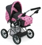 Poppenwagen Leni combi (l.roze/grs/ster)