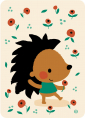 Postkaart Poppy hedgehog
