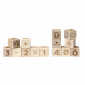 Premium houten blokken alfabet (36 stuks)