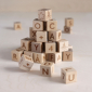 Premium houten blokken alfabet (36 stuks)