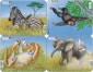 Puzzel Afrikaanse dieren (9 stukjes/4 ass.)