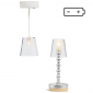 Set - Lampen transparant (vloer+hang)