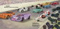 Tien kleine raceauto's