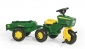 Trac John Deere (soundwiel) + trailer